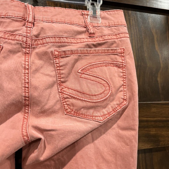 Silver‎ Jeans Women 30 Red Pink Skinny Aiko - Picture 7 of 11